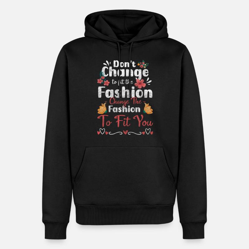 Mode Nouveaux bijoux - Sweat à capuche Premium bio Homme - noir