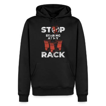 Beer Pong Alcohol Celebrate Liquor - Men’s Premium Organic Hoodie - black - Front - Nico (187cm)
