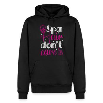 Wellness Urlaub Priorität Abschalten - Männer Premium Bio Hoodie - Schwarz - Vorne - Nico (187cm)