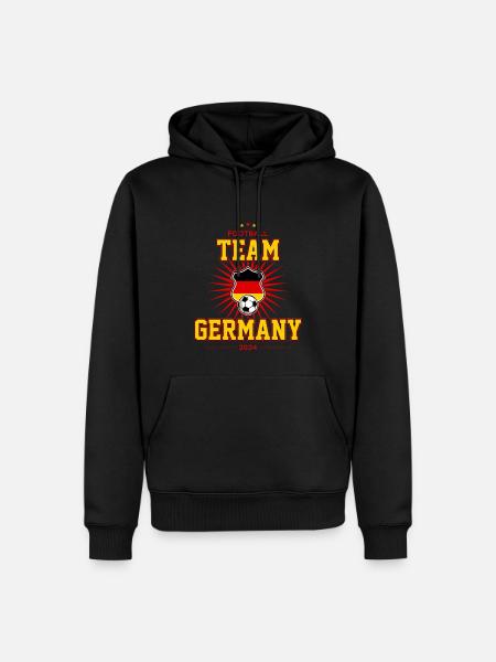 Team Germany - Männer Premium Bio Hoodie - Schwarz