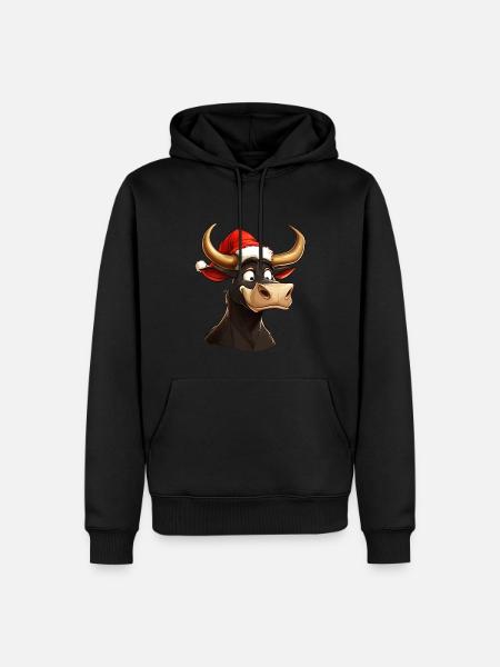 Santa Claus Taurus - Men’s Premium Organic Hoodie - black