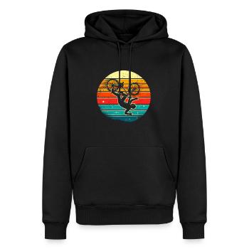 Drôle de cadeau pour maladroit - Sweat à capuche Premium bio Homme - noir - Devant - Nico (187cm)