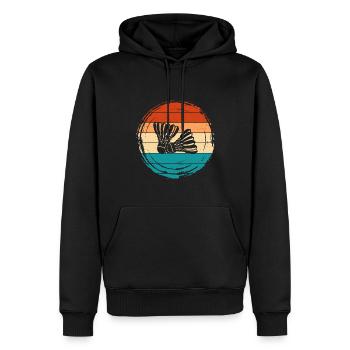 Badminton - Männer Premium Bio Hoodie - Schwarz - Vorne - Nico (187cm)
