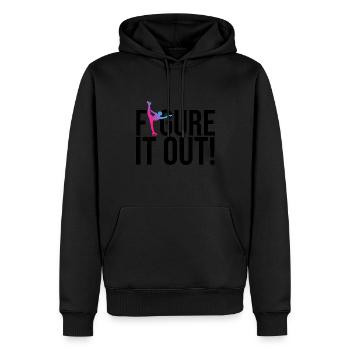 Figure It Out Ice Skating Figure Skating Ice Skate - Männer Premium Bio Hoodie - Schwarz - Vorne - Nico (187cm)