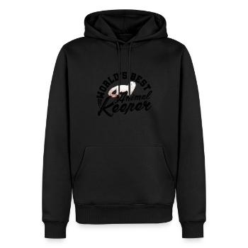 Worl's Best Animal Keeper Animal Lover Zookeeper Z - Männer Premium Bio Hoodie - Schwarz - Vorne - Nico (187cm)