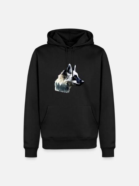 Lémurien - Sweat à capuche Premium bio Homme - noir