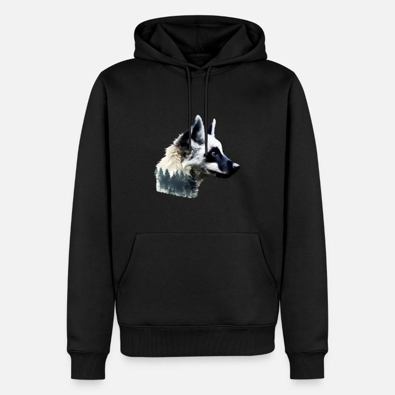 Lémurien - Sweat à capuche Premium bio Homme - noir