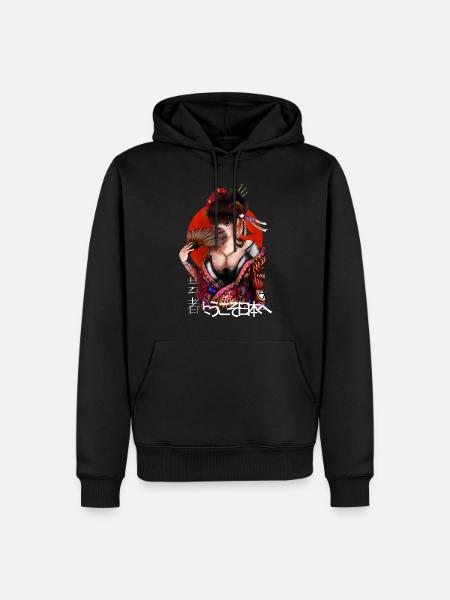 Geisha - Men’s Premium Organic Hoodie - black