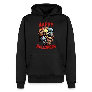 Happy Halloween Zombie Apokalypse - Männer Premium Bio Hoodie - Schwarz - Vorne - Nico (187cm)