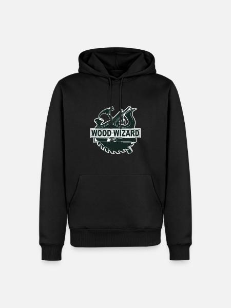 Holzbearbeitungs-Assistent - Männer Premium Bio Hoodie - Schwarz