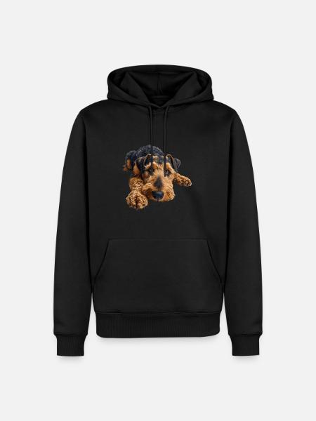 Airedale Terrier - Men’s Premium Organic Hoodie - black