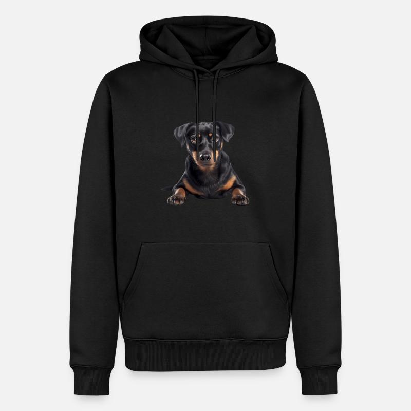 Austrian Pinscher - Männer Premium Bio Hoodie - Schwarz