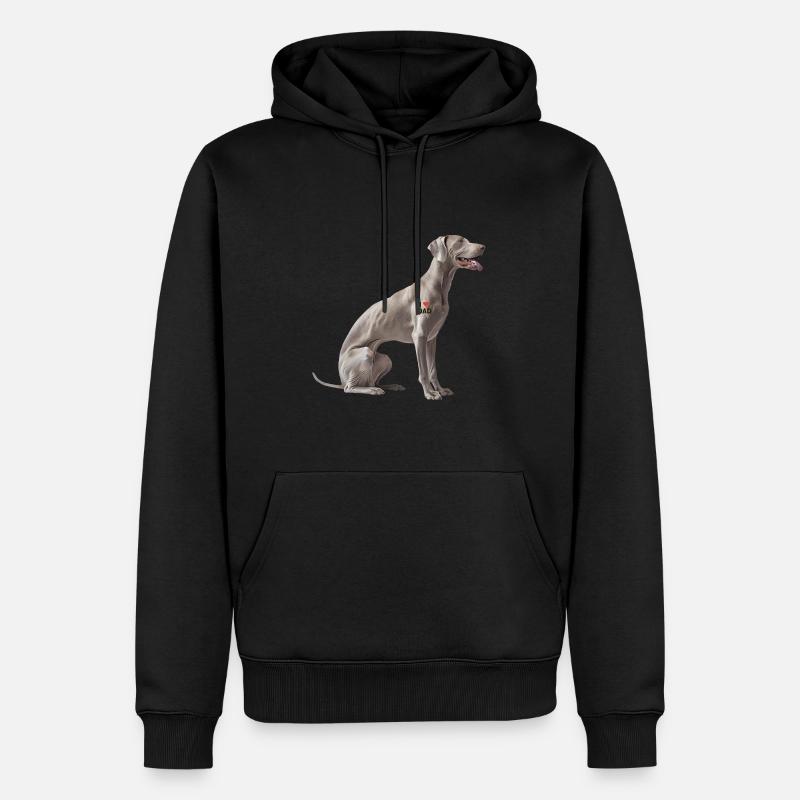 Weimaraner Dad Wapa - Men’s Premium Organic Hoodie - black
