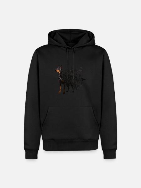 Doberman - Men’s Premium Organic Hoodie - black