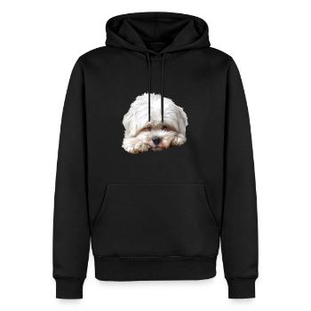 Maltais - Sweat à capuche Premium bio Homme - noir - Devant - Nico (187cm)