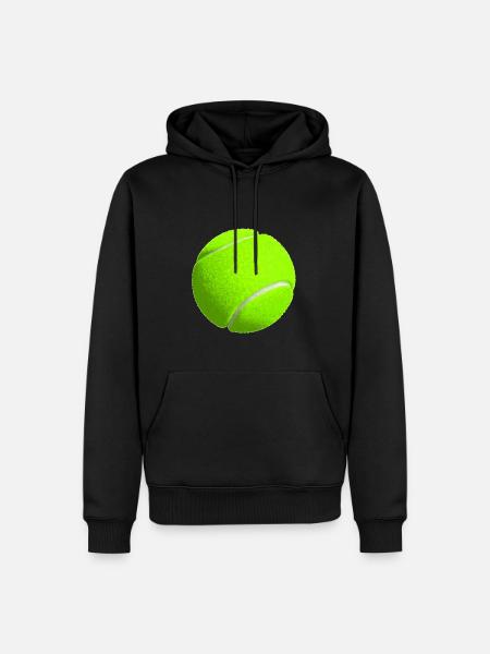 Tennisball - Männer Premium Bio Hoodie - Schwarz