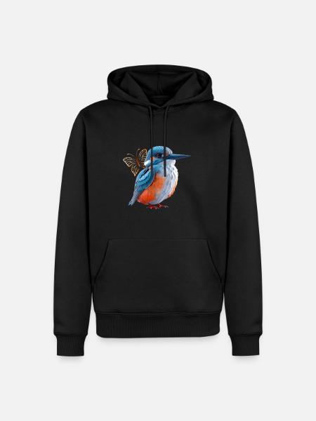 Kingfisher - Men’s Premium Organic Hoodie - black