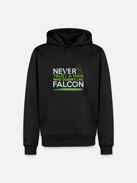 Falconry Cool Saying - Men’s Premium Organic Hoodie - black