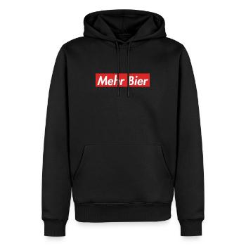 Bayern Fussball sprüche fun lustig Berg Mountain - Männer Premium Bio Hoodie - Schwarz - Vorne - Nico (187cm)