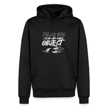 Falknerei Ornithologie Geschenk - Männer Premium Bio Hoodie - Schwarz - Vorne - Nico (187cm)