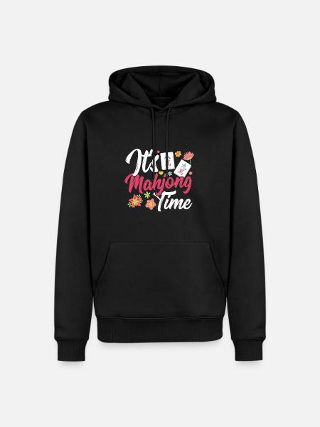 Gift for Mahjong Fans - Men’s Premium Organic Hoodie - black
