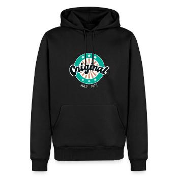July 1972 - 50th birthday gift. Awesome. - Men’s Premium Organic Hoodie - black - Front - Nico (187cm)