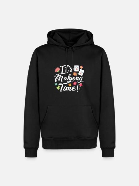 Gift for Mahjong Fans - Men’s Premium Organic Hoodie - black