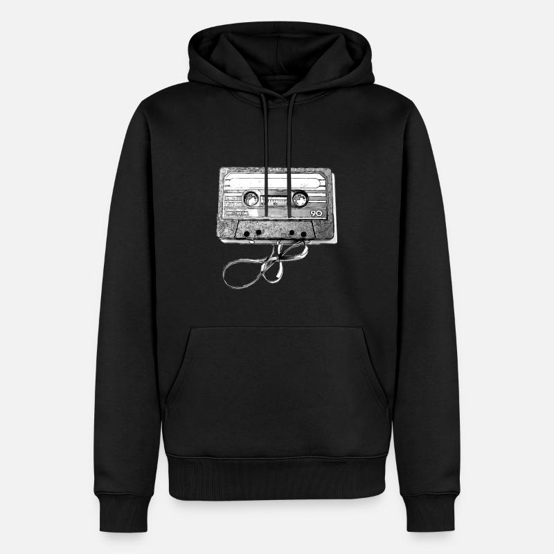 Ruban n salade - Sweat à capuche Premium bio Homme - noir