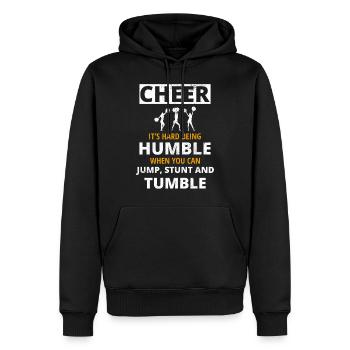 Cheerleader Cheerleading Coach Cheer Cheering - Männer Premium Bio Hoodie - Schwarz - Vorne - Nico (187cm)
