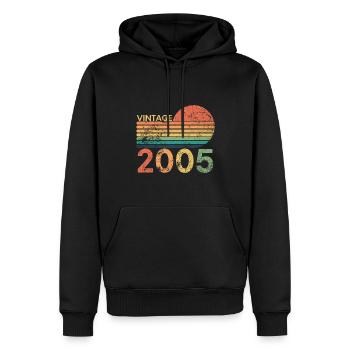 Limited Edition 2005 Geburtstag Jahrgang 2005 - Männer Premium Bio Hoodie - Schwarz - Vorne - Nico (187cm)