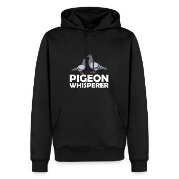 Pigeon Whisperer Pigeon Fancier Dicton - Sweat à capuche Premium bio Homme - noir - Devant - Nico (187cm)