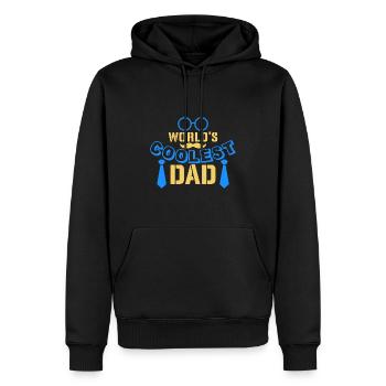 Meilleur monde ok papa, papa tu as raison D’accord - Sweat à capuche Premium bio Homme - noir - Devant - Nico (187cm)