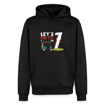 Geschenk für Minigolfspieler - Männer Premium Bio Hoodie - Schwarz - Vorne - Nico (187cm)