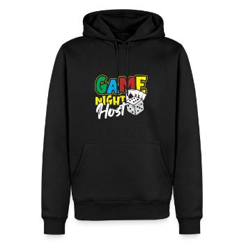 Board Games Game Board Gift - Men’s Premium Organic Hoodie - black - Front - Nico (187cm)