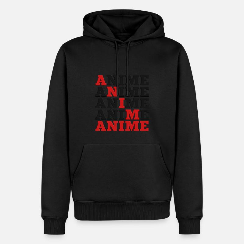 Anime - Männer Premium Bio Hoodie - Schwarz