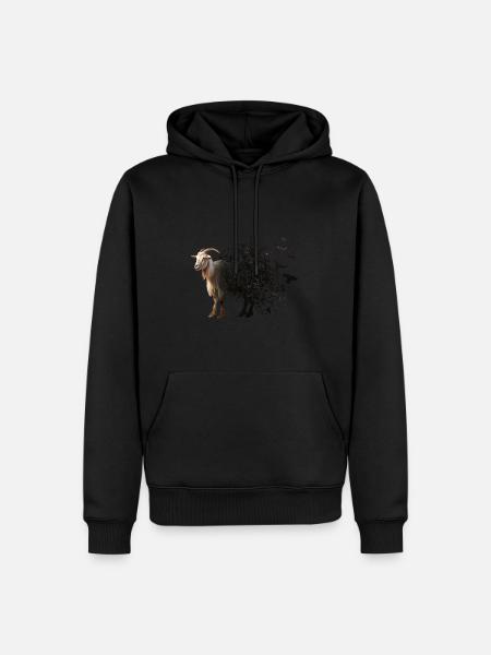 Goat - Men’s Premium Organic Hoodie - black