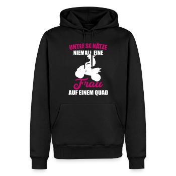 Quadfahrer Geschenkidee Quadfahren Quad ATV - Männer Premium Bio Hoodie - Schwarz - Vorne - Nico (187cm)