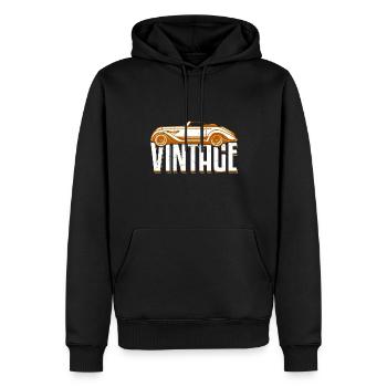 Vintage Car Old Car Oldschool - Men’s Premium Organic Hoodie - black - Front - Nico (187cm)