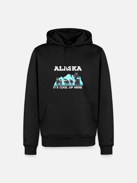 Dog sledding - Men’s Premium Organic Hoodie - black