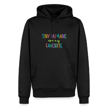 Tiny Humans Are My Favorite Daycare Provider Teach - Männer Premium Bio Hoodie - Schwarz - Vorne - Nico (187cm)