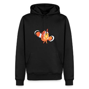 Poisson Aquarium Poisson Clown Anémone Poisson Plongeurs - Sweat à capuche Premium bio Homme - noir - Devant - Nico (187cm)