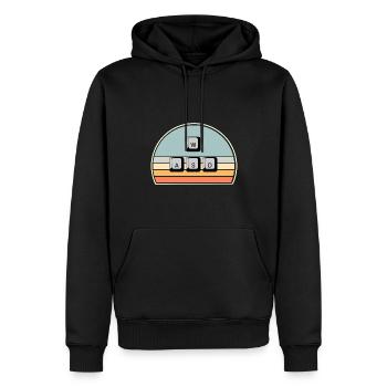 PC Gaming Keyboard Mouse WASD - Männer Premium Bio Hoodie - Schwarz - Vorne - Nico (187cm)