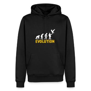 Falknerei Ornithologie Geschenk - Männer Premium Bio Hoodie - Schwarz - Vorne - Nico (187cm)