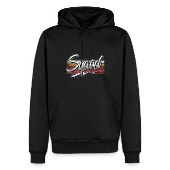 Squad - Männer Premium Bio Hoodie - Schwarz - Vorne - Nico (187cm)