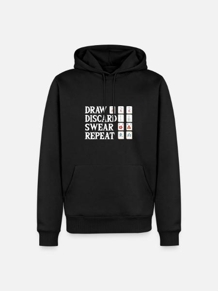 Gift for Mahjong Fans - Men’s Premium Organic Hoodie - black