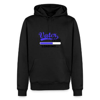 Vater 2026 Loading Fortschritt Anzeige - Männer Premium Bio Hoodie - Schwarz - Vorne - Nico (187cm)