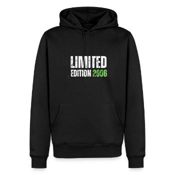Limited Edition 2006 18th Birthday Gift - Men’s Premium Organic Hoodie - black - Front - Nico (187cm)