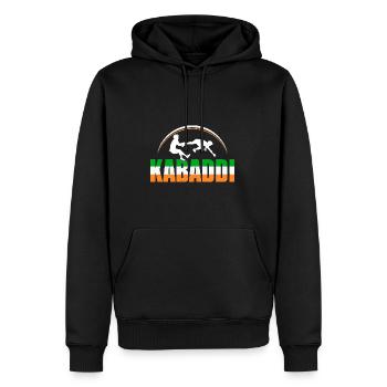 Cadeau pour les amateurs de Kabaddi - Sweat à capuche Premium bio Homme - noir - Devant - Nico (187cm)