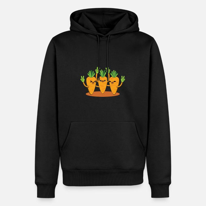 Karrotte - Männer Premium Bio Hoodie - Schwarz