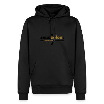Semicolon Only Programmers Will Understand Coder N - Männer Premium Bio Hoodie - Schwarz - Vorne - Nico (187cm)